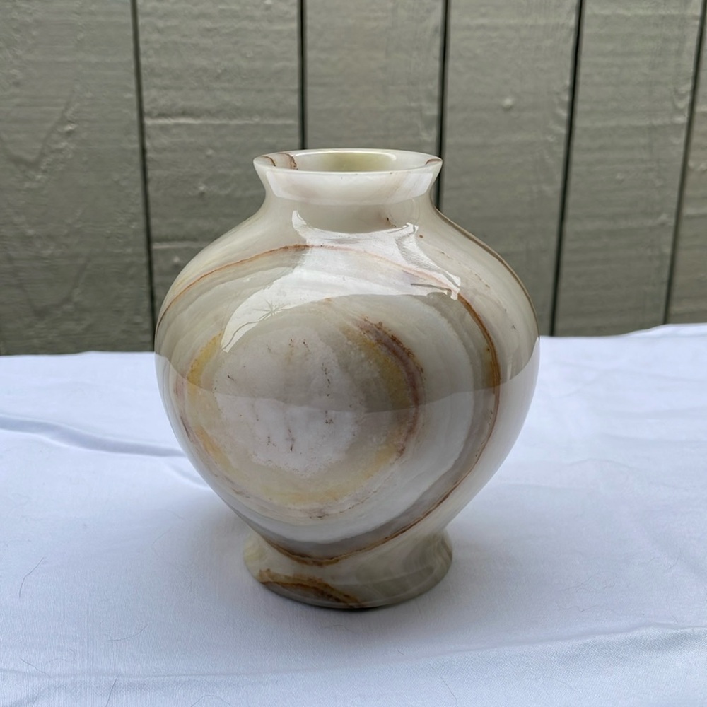 Vintage Onyx Petite Marbled Vase